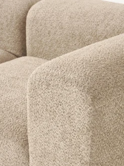 Sofá modular de borreguillo bouclé Natalie (3 plazas)