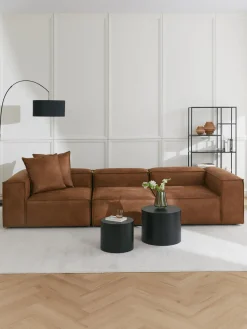 Sofá modular de cuero reciclado Lennon (4 plazas)