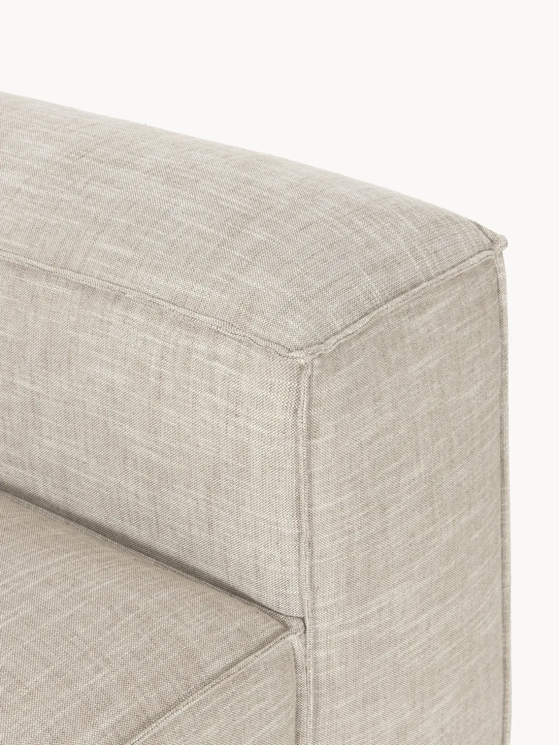 Sofá modular de mezcla de lino Lennon (4 plazas)