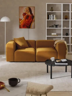 Sofá modular de terciopelo Lena (3 plazas)