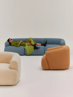 Sofá modular en tejido bouclé Sofia (3 plazas)