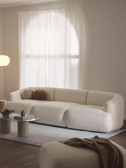 Sofá modular en tejido bouclé Sofia (3 plazas)