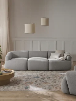 Sofá modular en tejido bouclé Sofia (3 plazas)