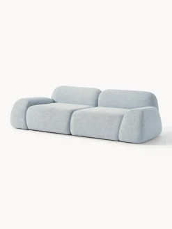 Sofá modular en tejido bouclé Wolke (3 plazas)
