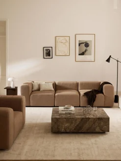 Sofá modular en tejido bouclé Lena (4 plazas)