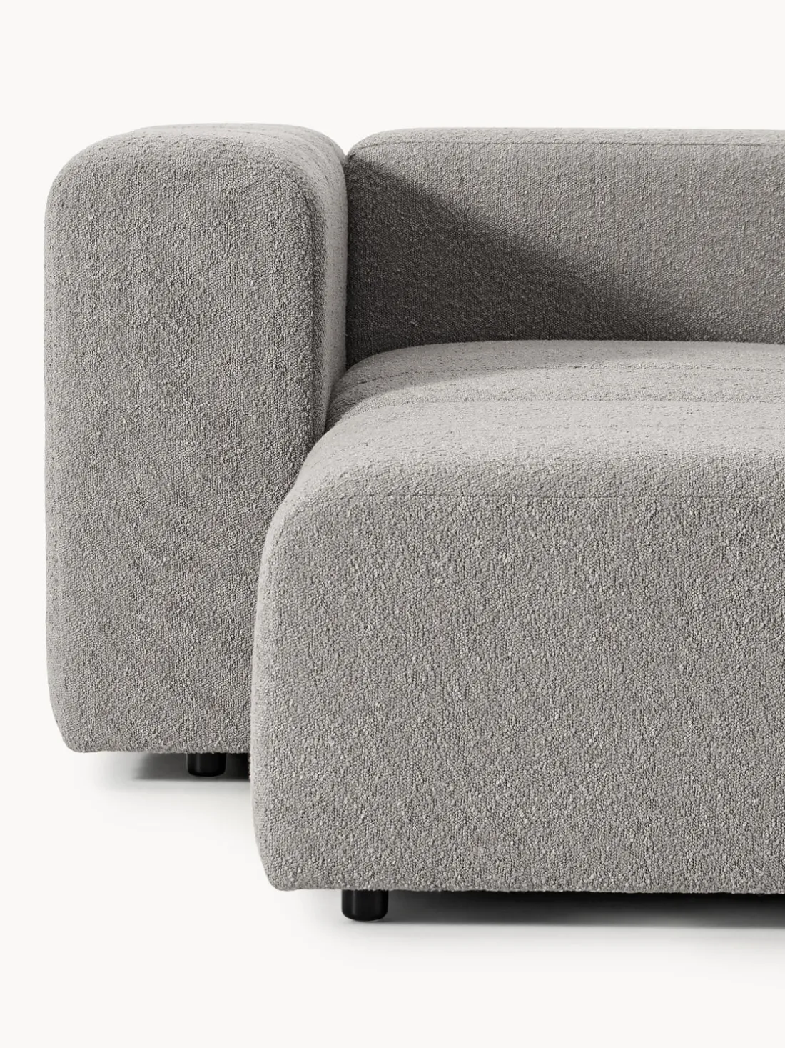 Sofá modular en tejido bouclé Lena (3 plazas)