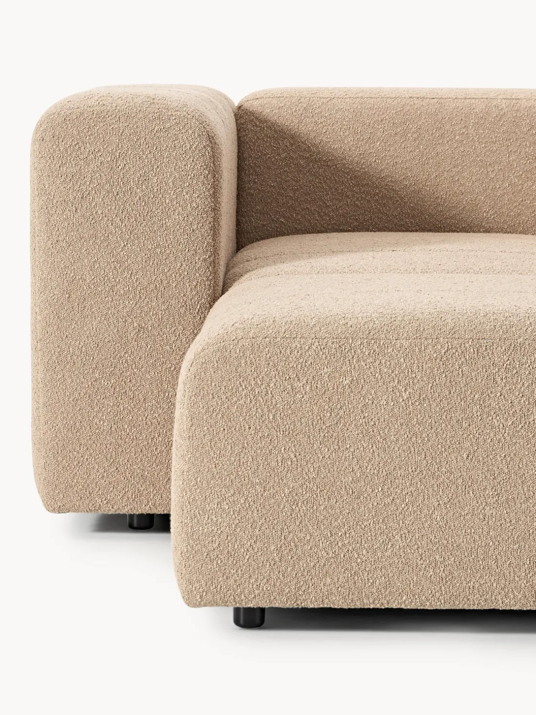 Sofá modular en tejido bouclé Lena (3 plazas)