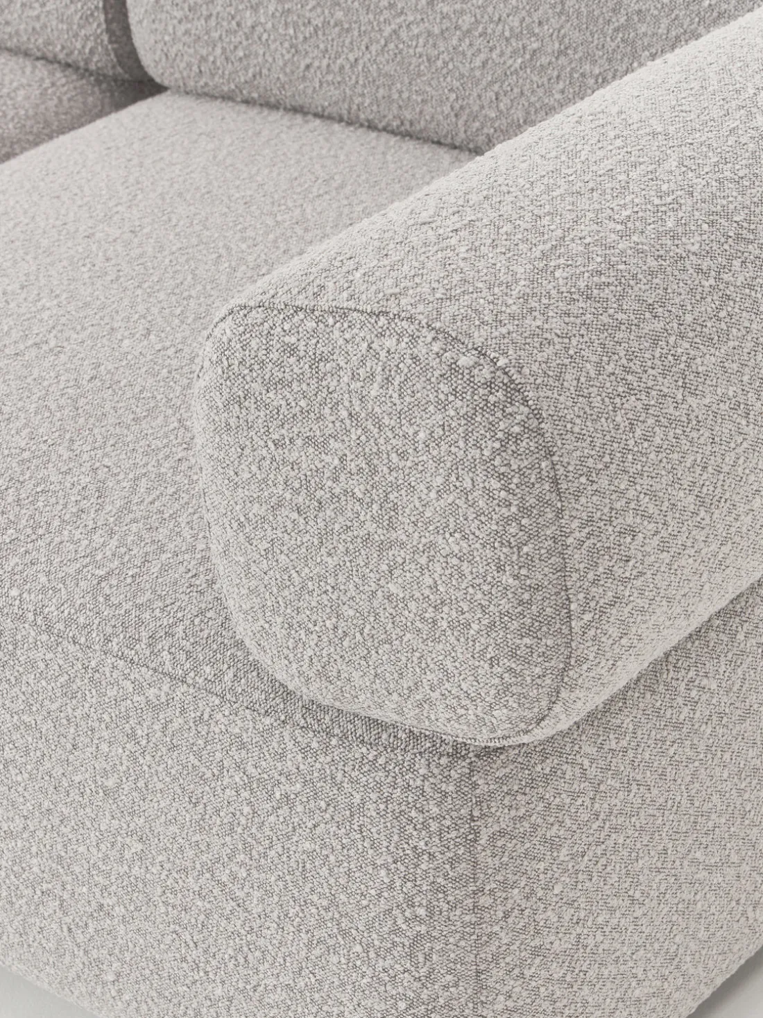 Sofá modular en tejido bouclé Anton (3 plazas)