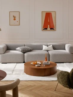 Sofá modular en tejido bouclé Anton (4 plazas)