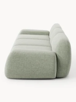 Sofá modular en tejido bouclé Wolke (4 plazas)