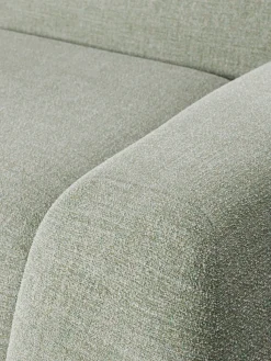 Sofá modular en tejido bouclé Wolke (4 plazas)