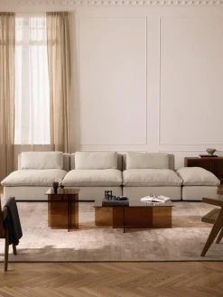 Sofá modular grande con reposapiés Felix (3 plazas)