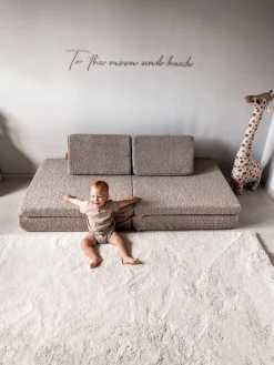 Sofá modular infantil artesanal de borreguillo Mila