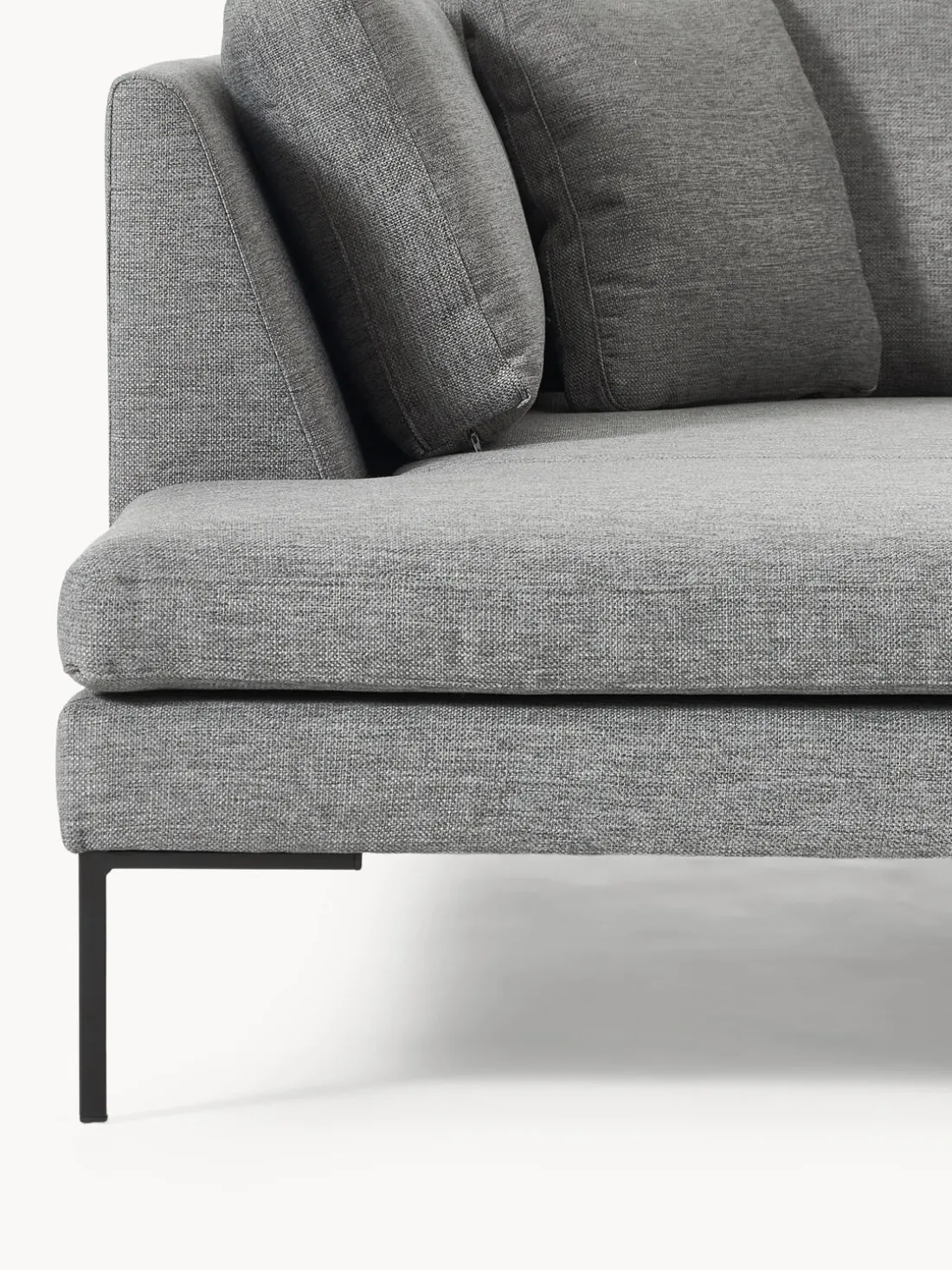 Sofá rinconera con patas de metal Emma