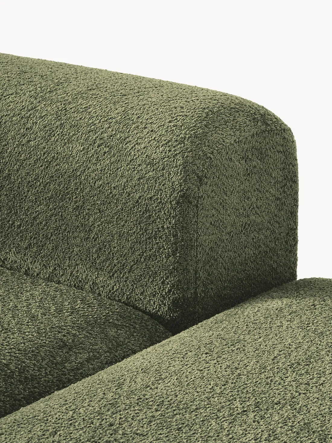 Sofá rinconera de borreguillo bouclé Natalie