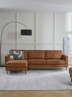 Sofá rinconera de cuero reciclado Hunter