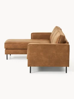 Sofá rinconera de cuero reciclado Hunter