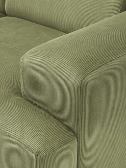 Sofá rinconera de pana Melva (4 plazas)