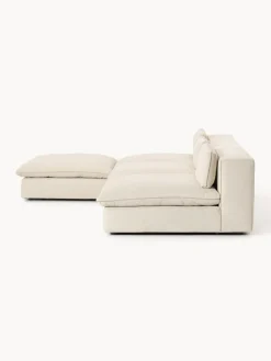 Sofá rinconera grande modular con reposapiés Felix