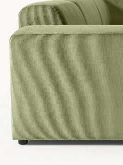 Sofá rinconera longue de pana Melva