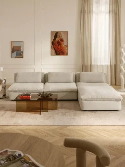 Sofá rinconera modular con reposapiés izquierdo/derecho Felix