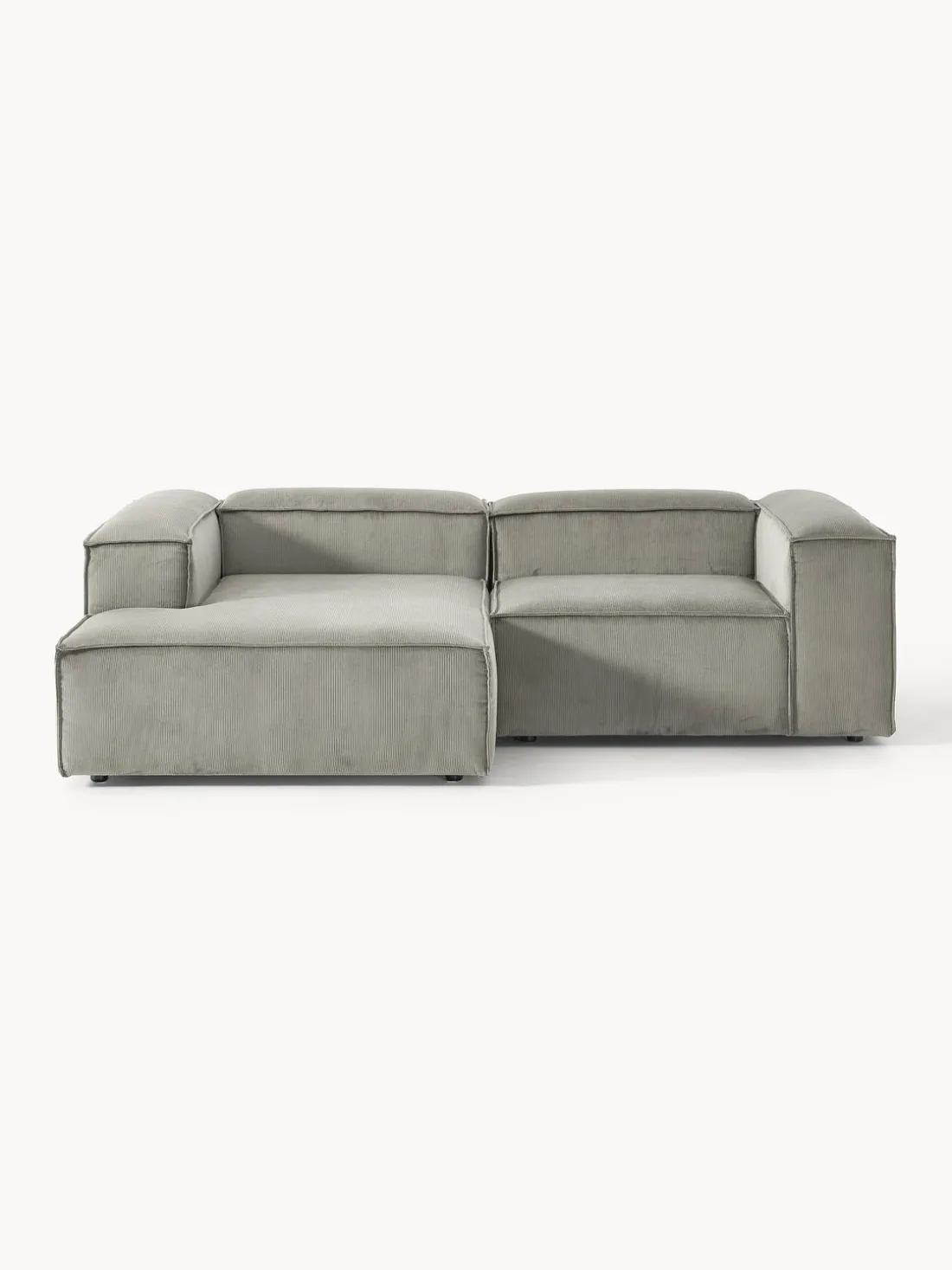 Sofá rinconera modular de pana Lennon