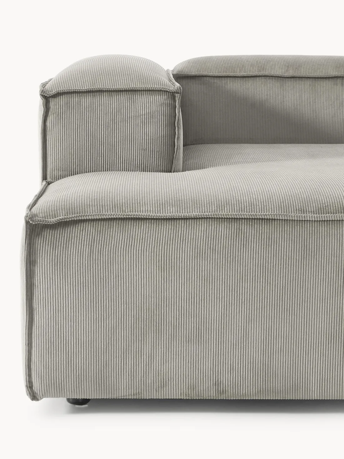 Sofá rinconera modular de pana Lennon