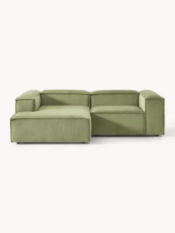 Sofá rinconera modular de pana Lennon