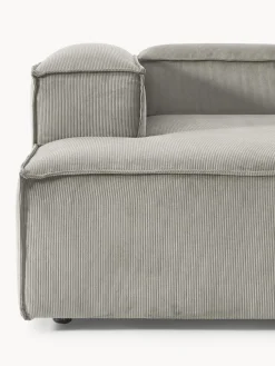 Sofá rinconera modular de pana Lennon