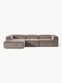 Sofá rinconera modular de pana Lennon