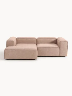 Sofá rinconera modular de mezcla de lino Lennon