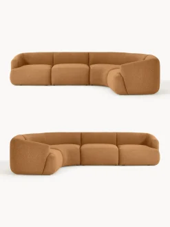 Sofá rinconera modular en tejido bouclé Sofia (4 plazas)