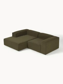 Sofá rinconera modular en tejido bouclé Lennon