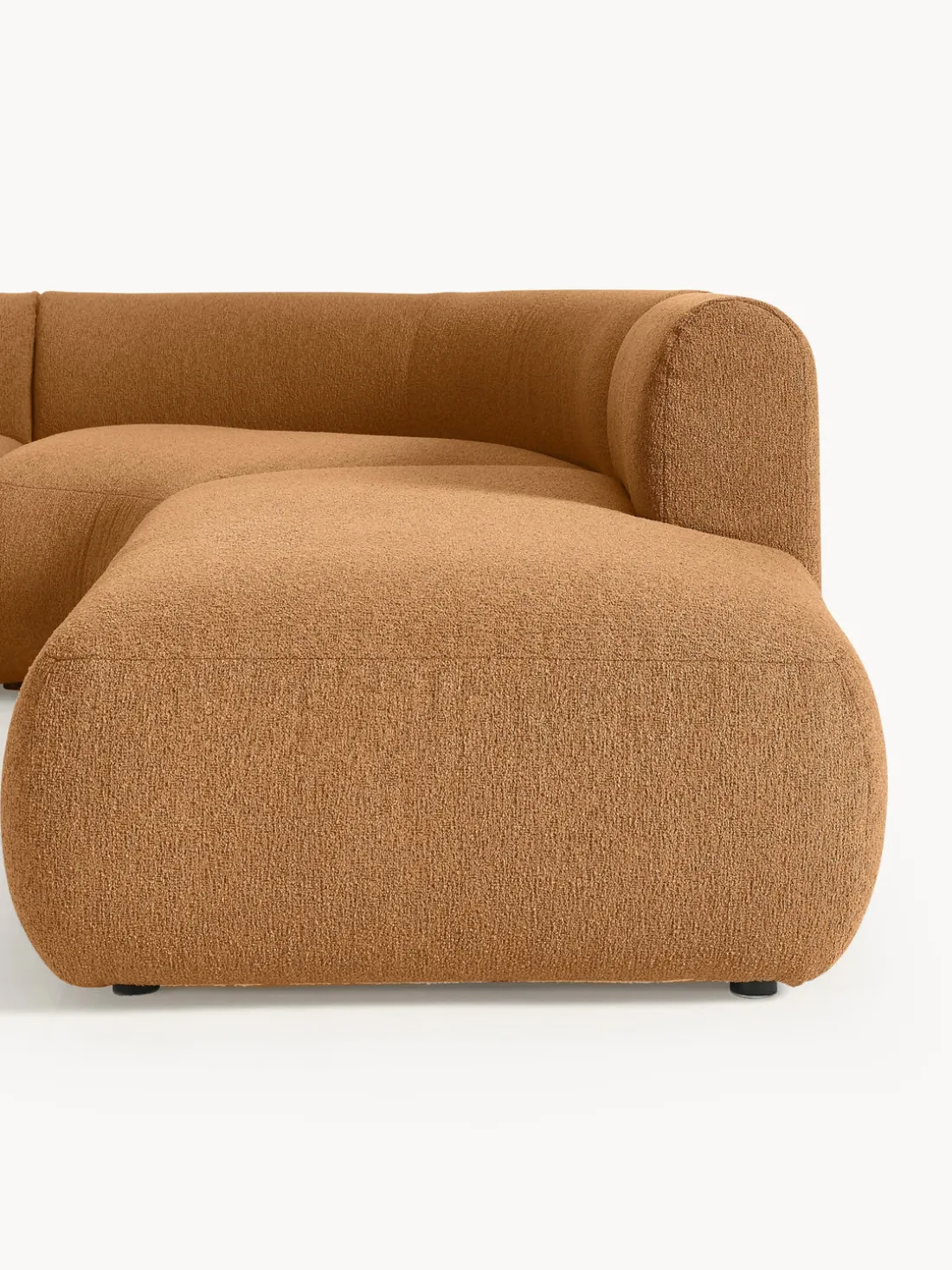 Sofá rinconera modular en tejido bouclé Sofia (4 plazas)