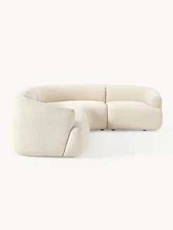 Sofá rinconera modular en tejido bouclé Sofia (4 plazas)