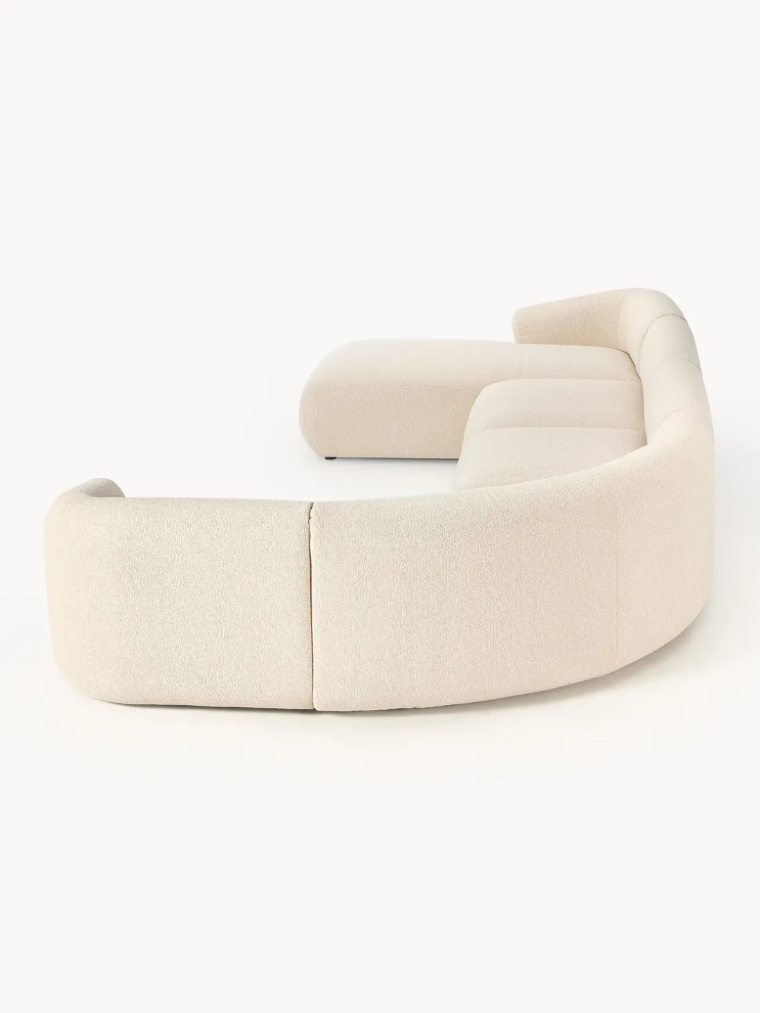 Sofá rinconera modular en tejido bouclé Sofia