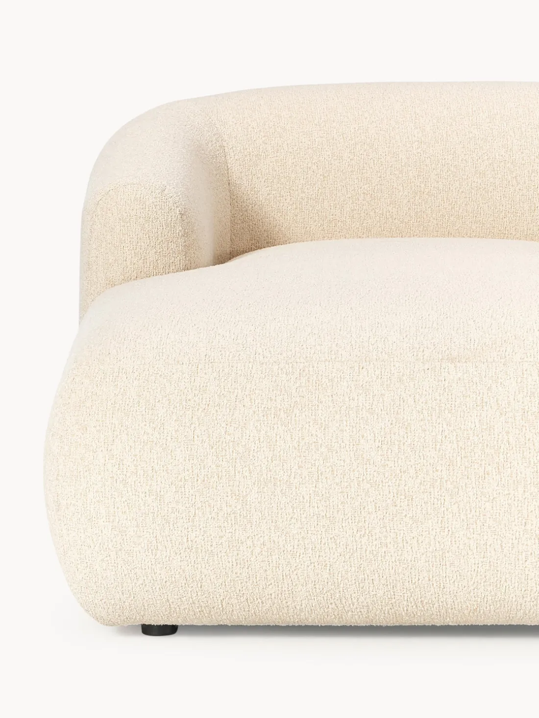 Sofá rinconera modular en tejido bouclé Sofia