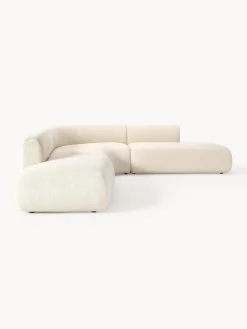 Sofá rinconera modular en tejido bouclé Sofia (4 plazas)