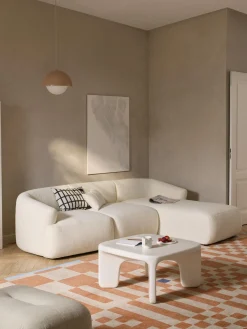 Sofá rinconera modular en tejido bouclé Sofia (3 plazas)