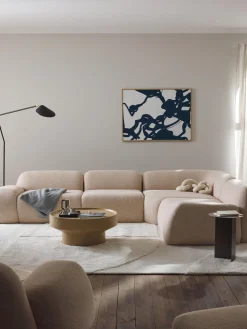 Sofá rinconera modular en tejido bouclé Wolke (4 plazas)