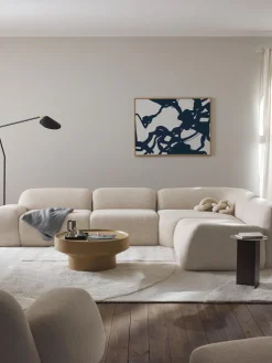 Sofá rinconera modular en tejido bouclé Wolke (4 plazas)