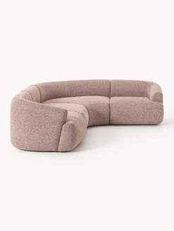 Sofá rinconera modular en tejido bouclé Sofia (4 plazas)