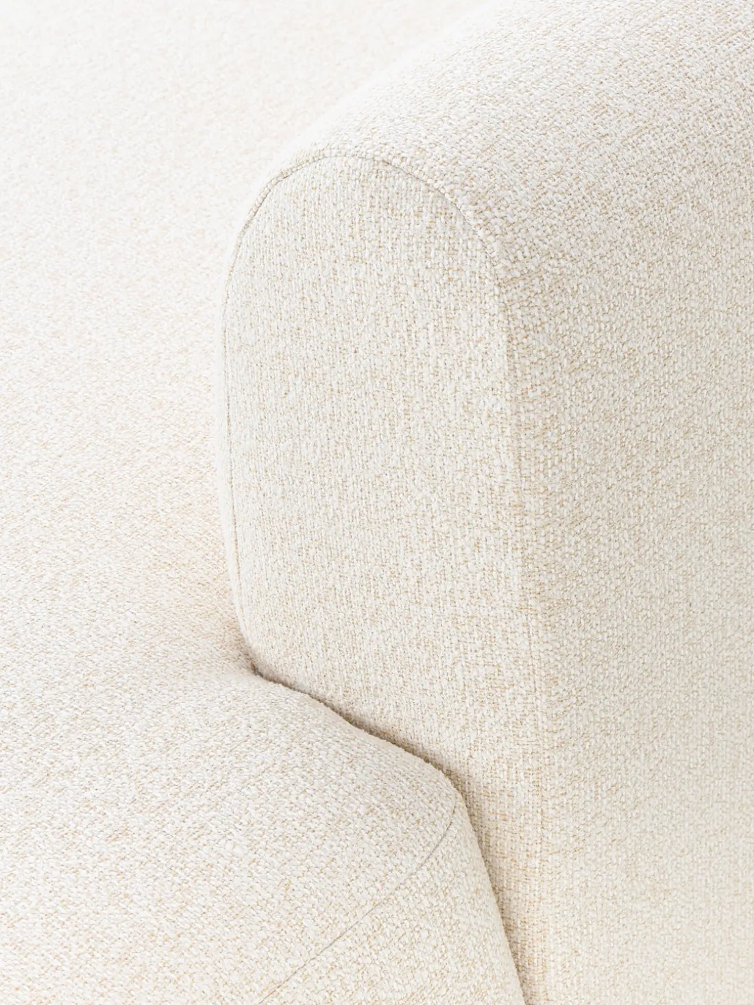 Sofá rinconera modular en tejido bouclé Sofia (4 plazas)