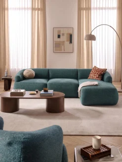 Sofá rinconera modular en tejido bouclé Sofia (3 plazas)