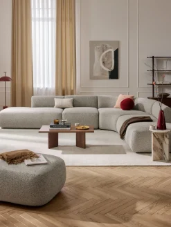 Sofá rinconera modular en tejido bouclé Sofia (4 plazas)