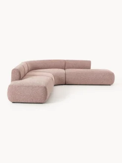 Sofá rinconera modular en tejido bouclé Sofia (4 plazas)