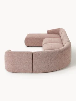 Sofá rinconera modular en tejido bouclé Sofia