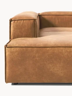 Sofá rinconera modular grande de cuero reciclado Lennon