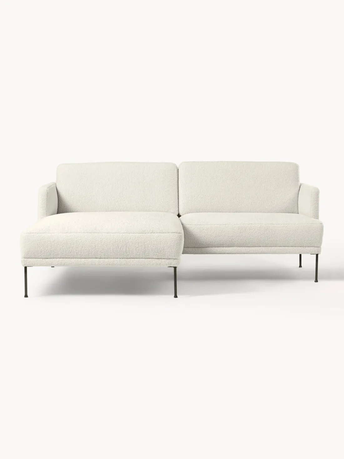 Sofá rinconera pequeño de borreguillo Fluente