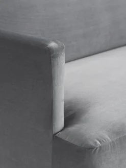 Sofá rinconera pequeño de terciopelo Fluente